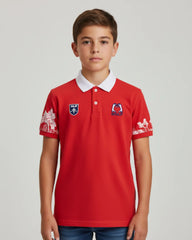 Chemise Estampado Boreal Color rojo para niños