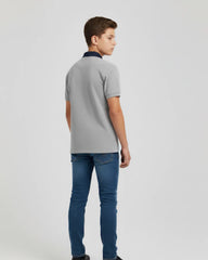 Chemise Auckland Color gris para niños
