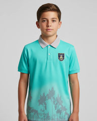 Chemise Estampado Boreal Color azul para niños