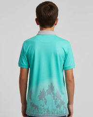 Chemise Estampado Boreal Color azul para niños