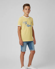 Franela Juvenil Kaijak Color amarillo