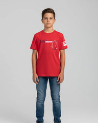 Franela Juvenil 47 Color Rojo