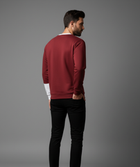 Sweater CALIFORNIA color vino tinto