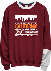 Sweater CALIFORNIA color vino tinto