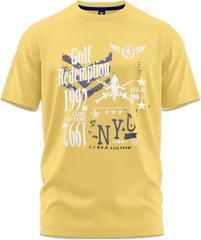 Camiseta Golf NYC Color amarillo