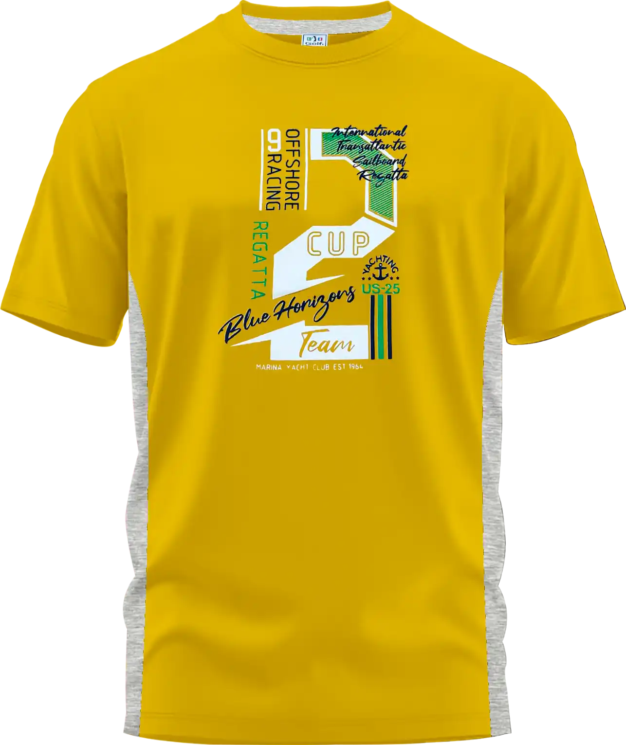 Franela 2 Cup Color Amarillo