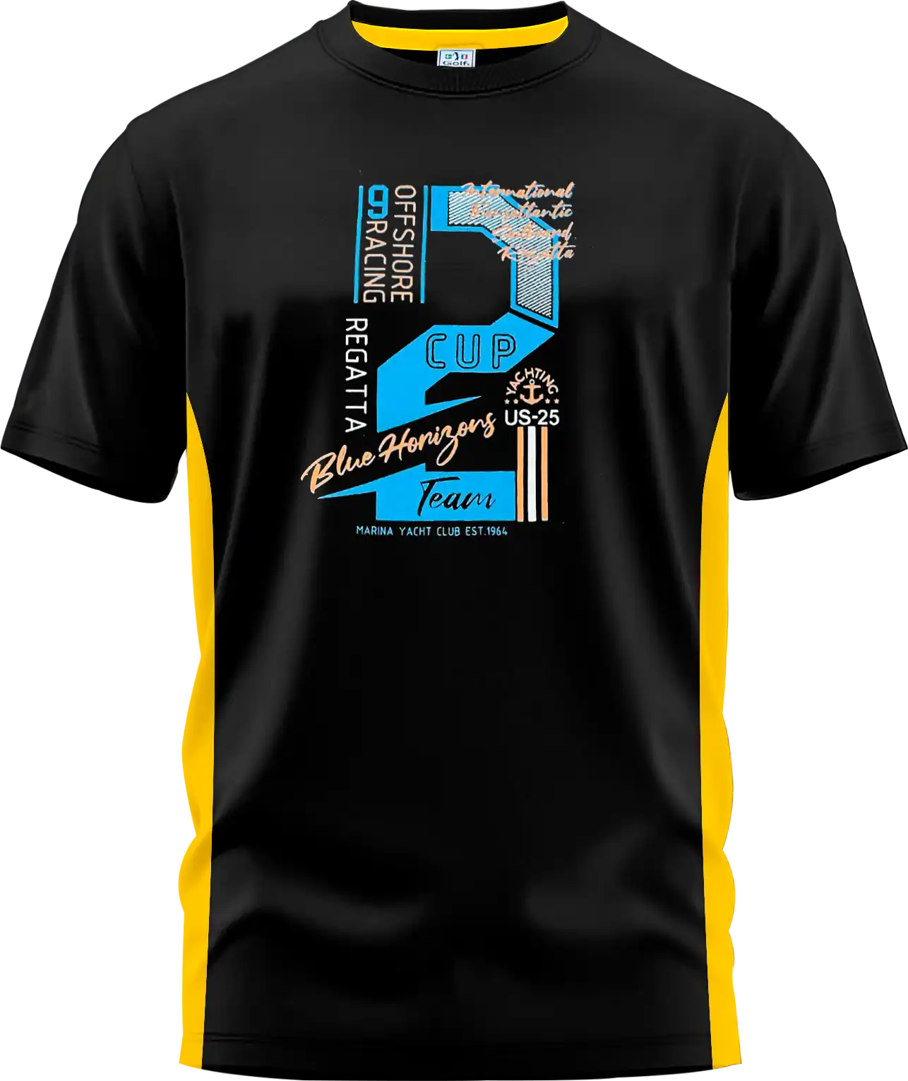 Franela 2 Cup Color Negro