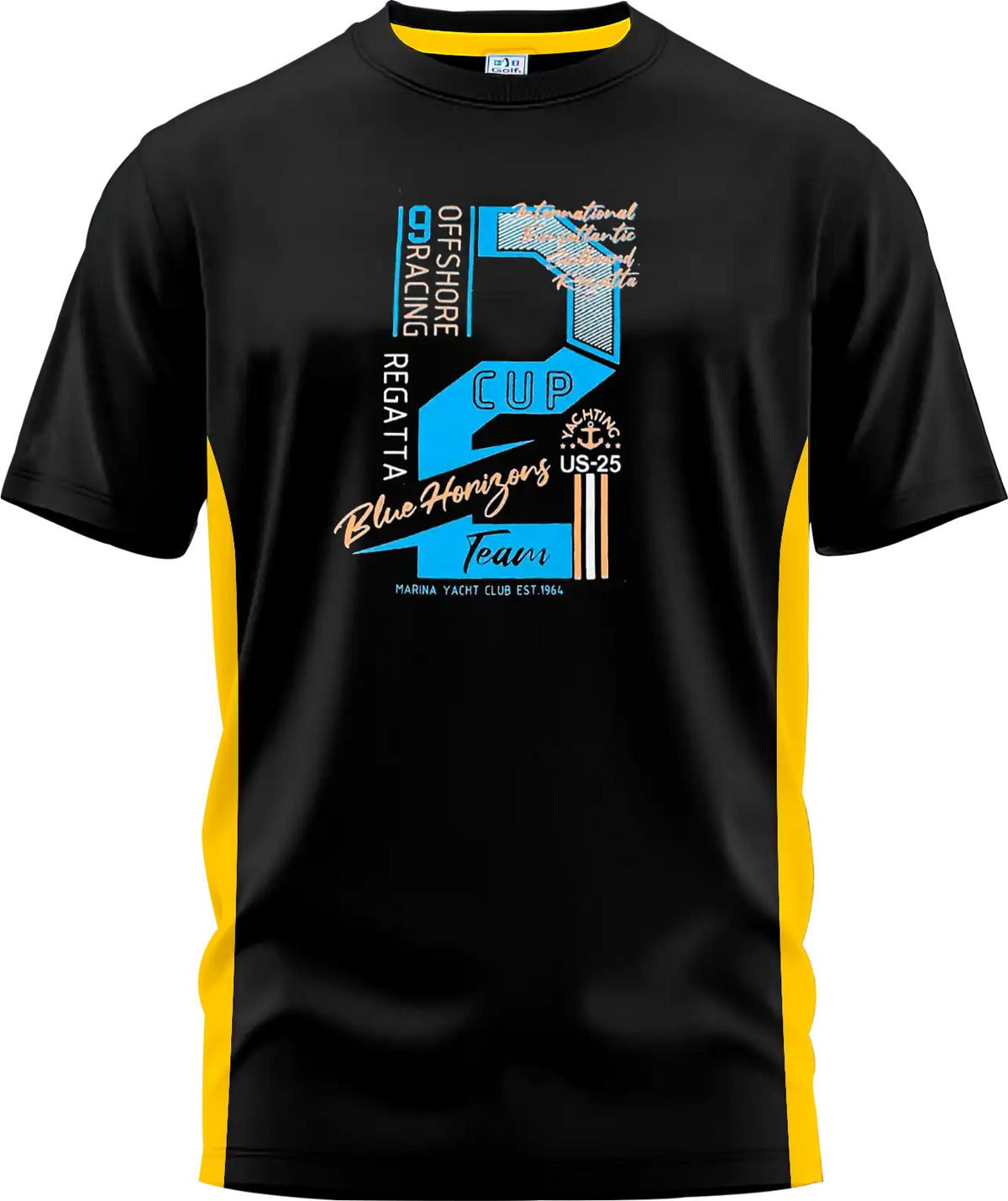 Franela 2 Cup Color Negro