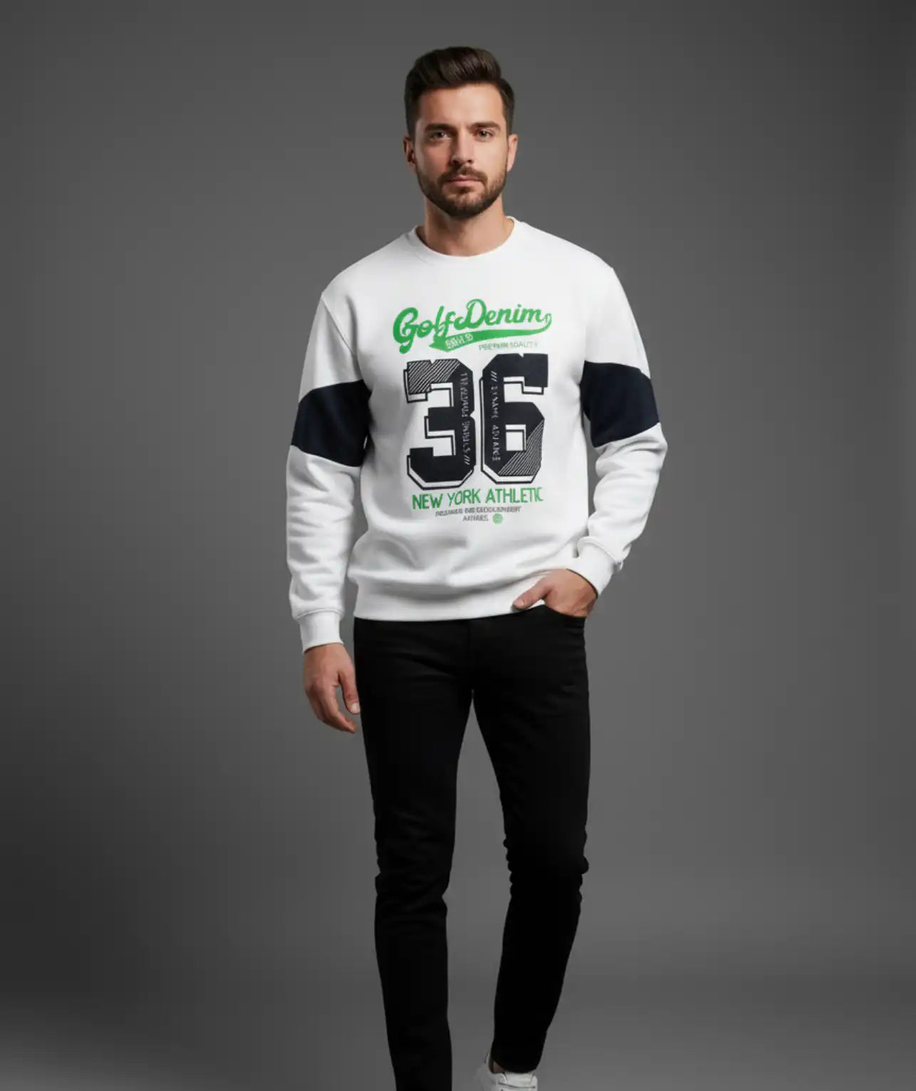 sweater golfdenim 36 Color blanco