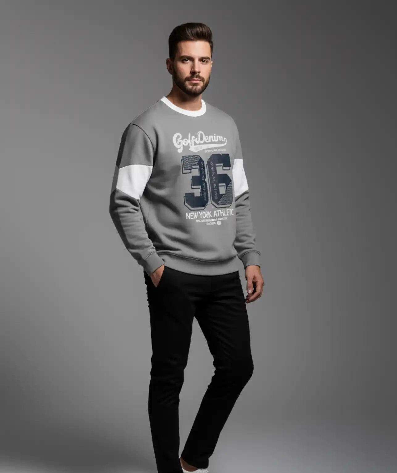 sweater golfdenim 36 Color gris
