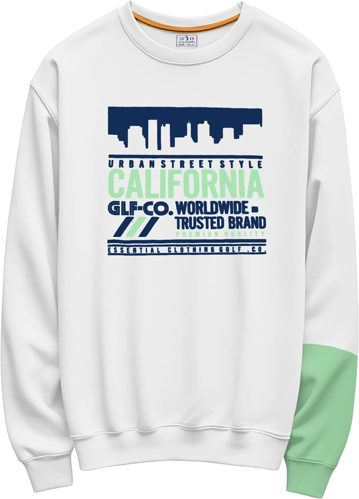 Sweater CALIFORNIA talla XL color blanco (pendiente tags)