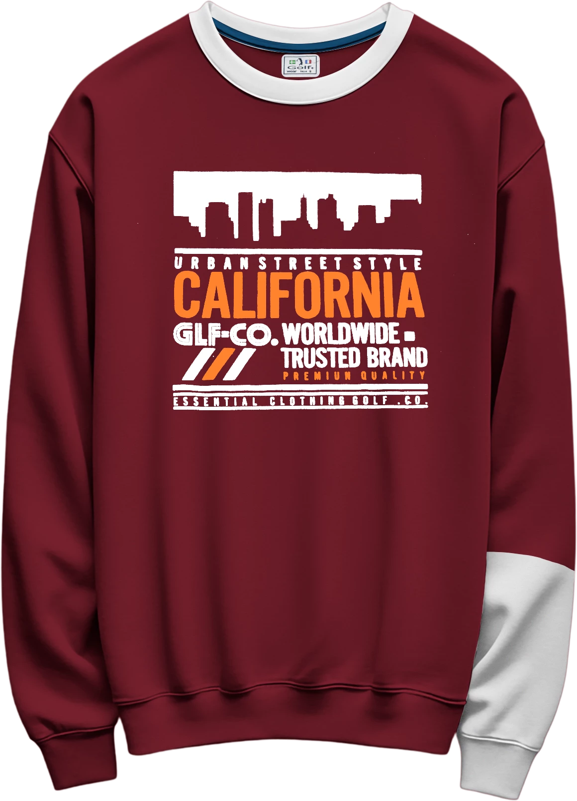 Sweater CALIFORNIA  color vino tinto (pendiente tags)